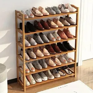 6 Layer Quality Wood Shoes Rack