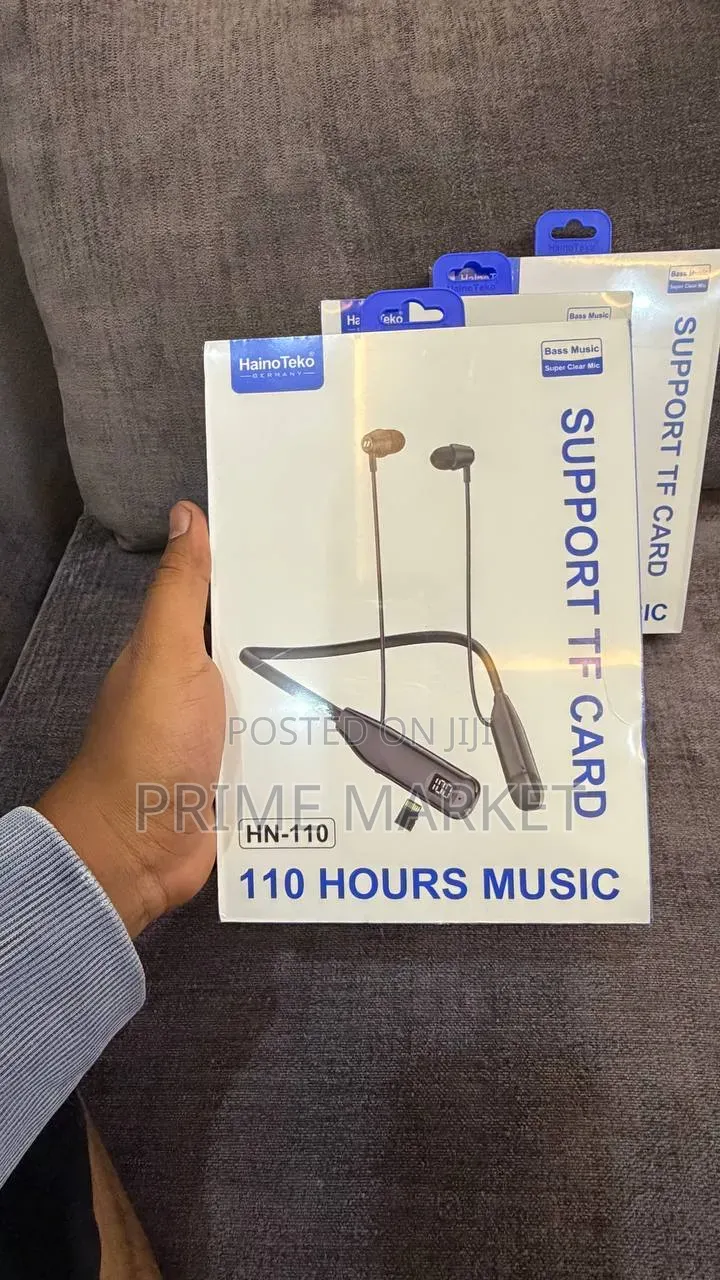 Haino Teko Hn-110 Neckband Earphones– 110h Battery Non-Stop Music 