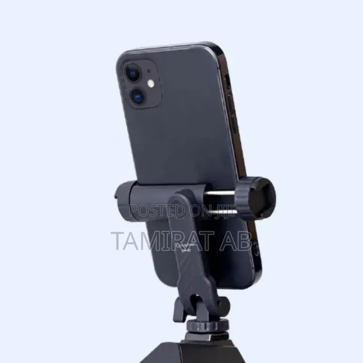 360° Rotating Camera Tripod Phone Mount With Dual Cold Shoe 1/4"Screw