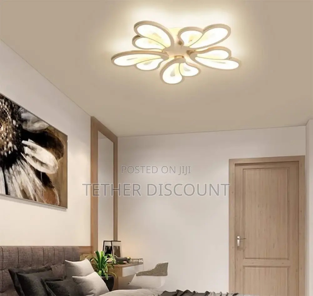 Led Dimmable Flower Shape Light ከው ጪ የገባመ ብራ ት ጌጥ 70cm