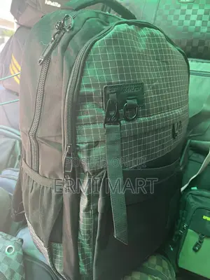 Modern Multi-Pocket Backpack – Black/Grey
