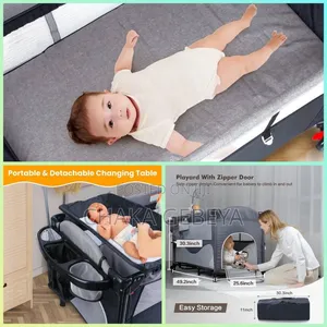 Portable Co-Sleeper Bassinet With Wheels – Includes Mosquito Net