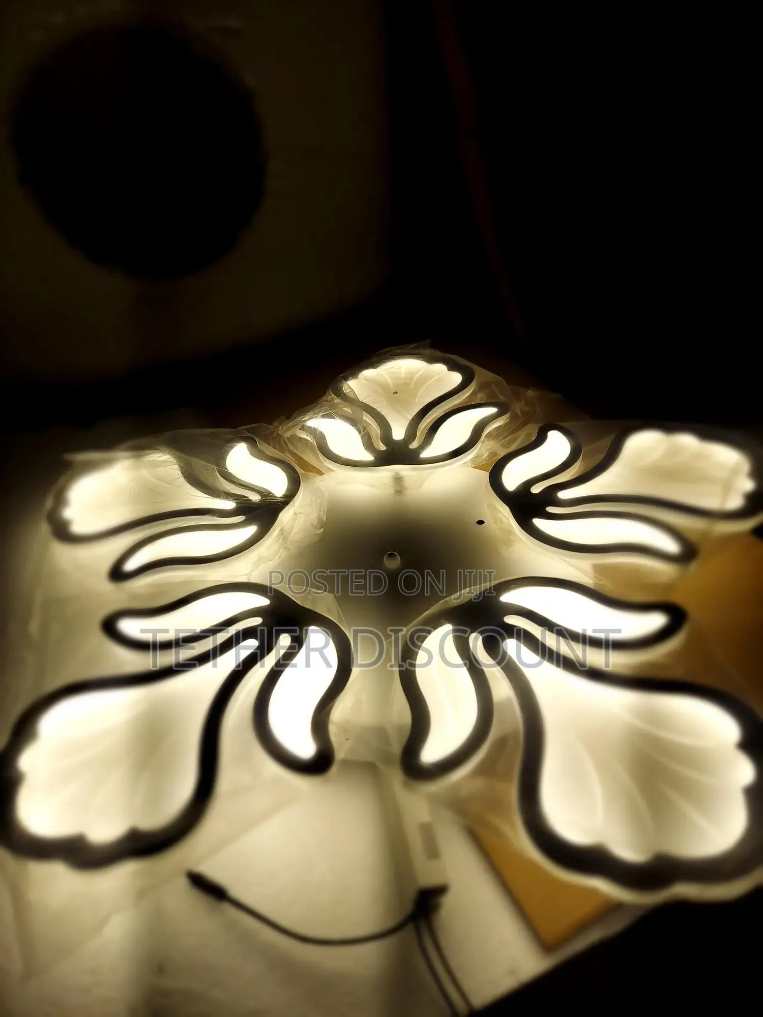 Led Dimmable Flower Shape Light ከው ጪ የገባመ ብራ ት ጌጥ 70cm