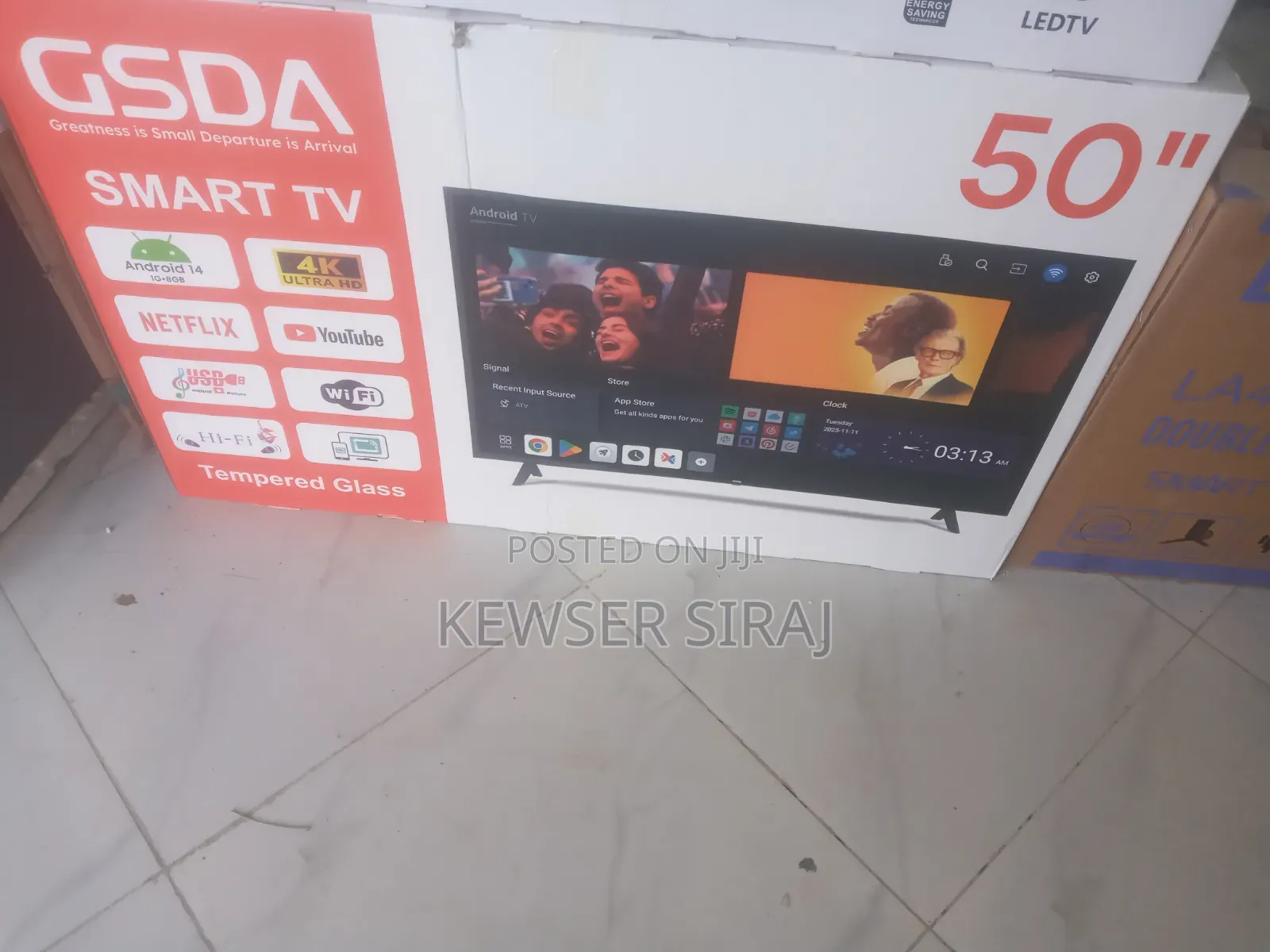 Gasda 50inch Tv Smart Android New Model 20 25