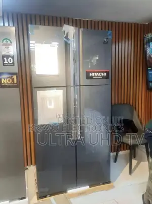 Hitachi 4 Door Side by Side Inverter Refrigerator Glass Door