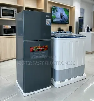 Elegance Refrigerator 202 Series: Compact Dual-Door in Charcoal Grey
