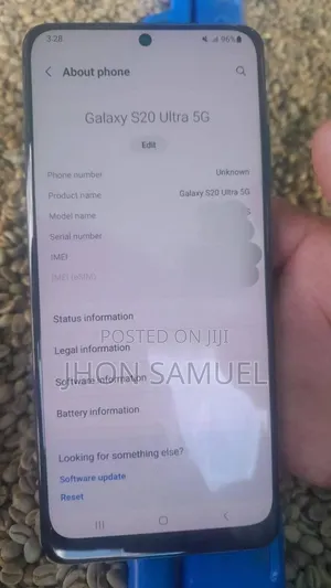 New Samsung Galaxy S20+ 5G 128 GB Blue