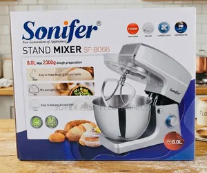 Sonifer Stand Mixer Powerful 1500w Copper Motor 8liter Stainless Steel