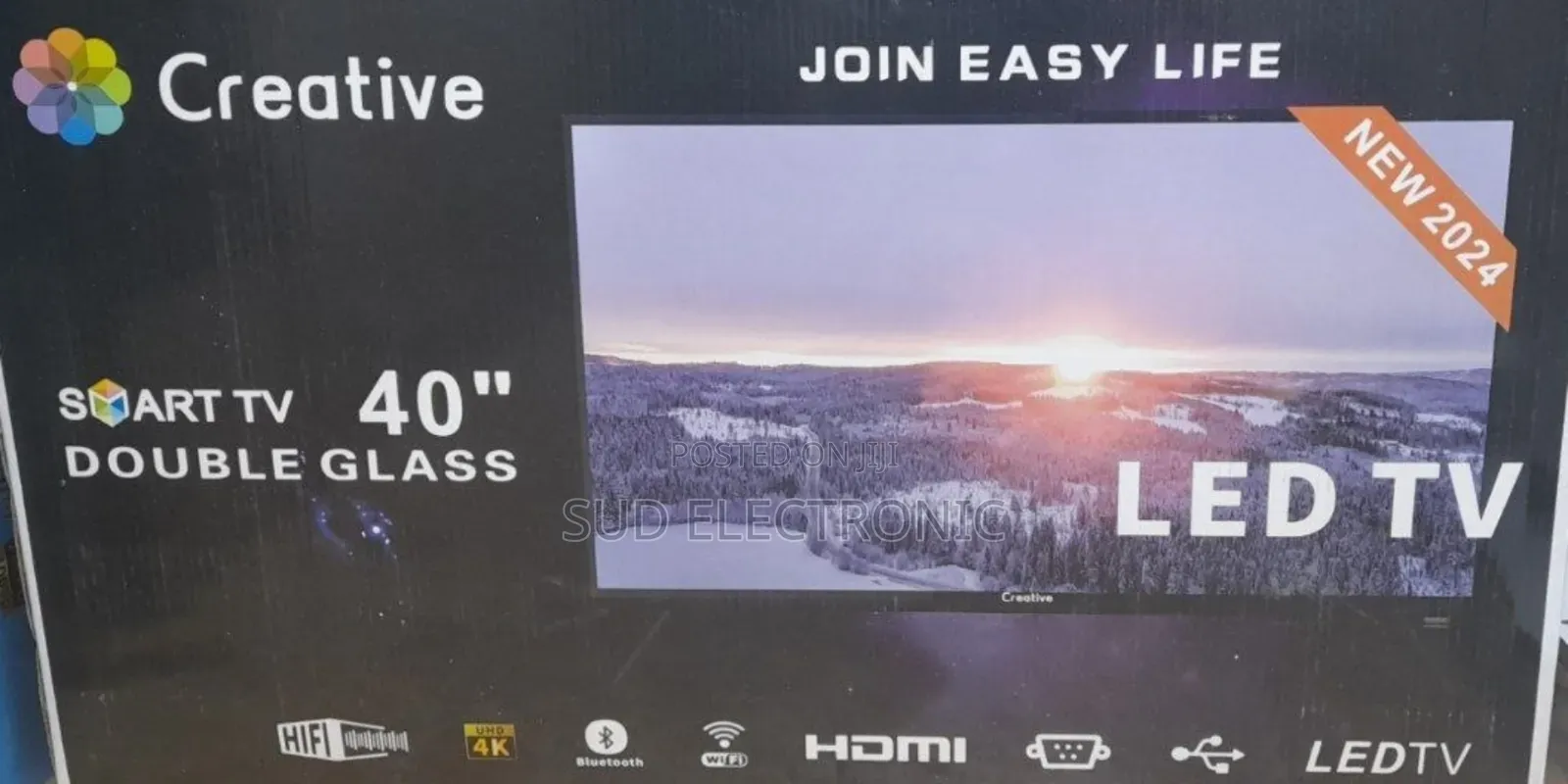 Creative 40" Smart Led Tv New 2024
