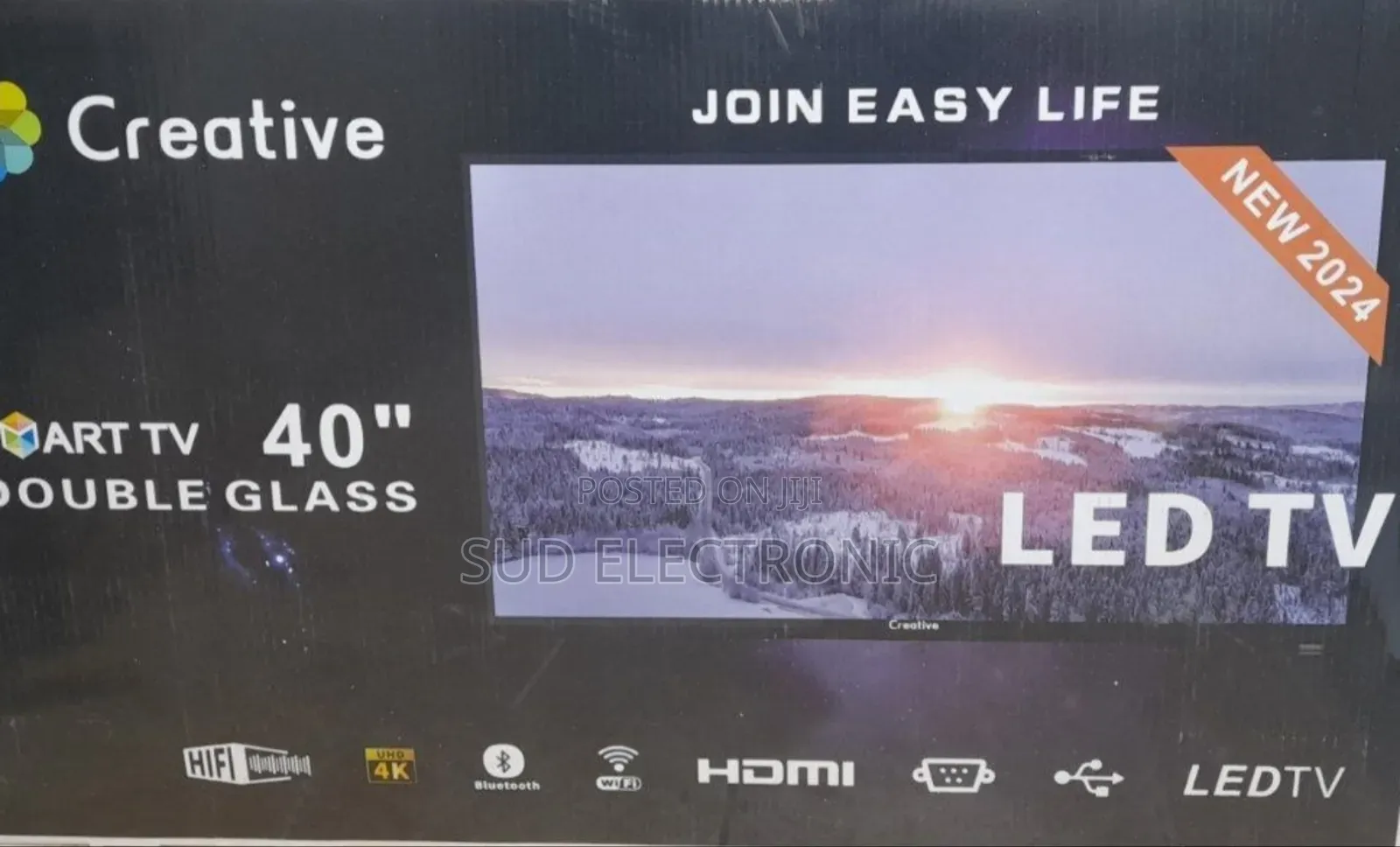 Creative 40" Smart Led Tv New 2024
