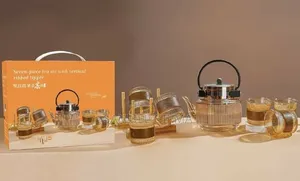 የሻይ ማፍሊያና መጠጫ Seven Piece Pot Set