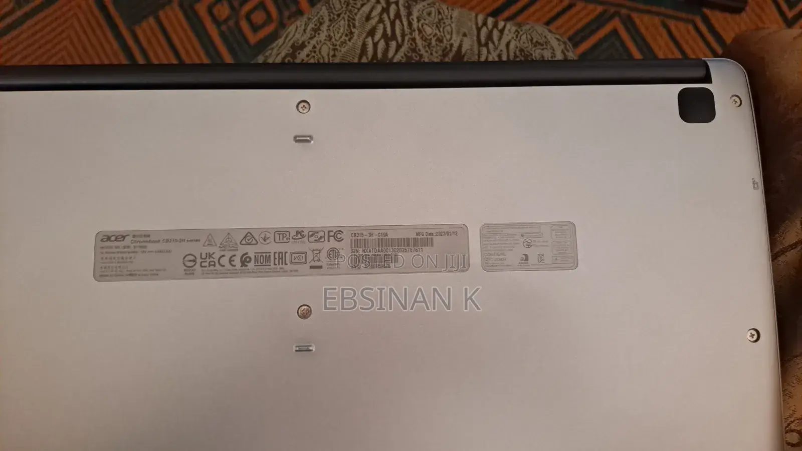 Laptop Acer Chromebook Spin 15 CP315 2GB eMMC 256GB