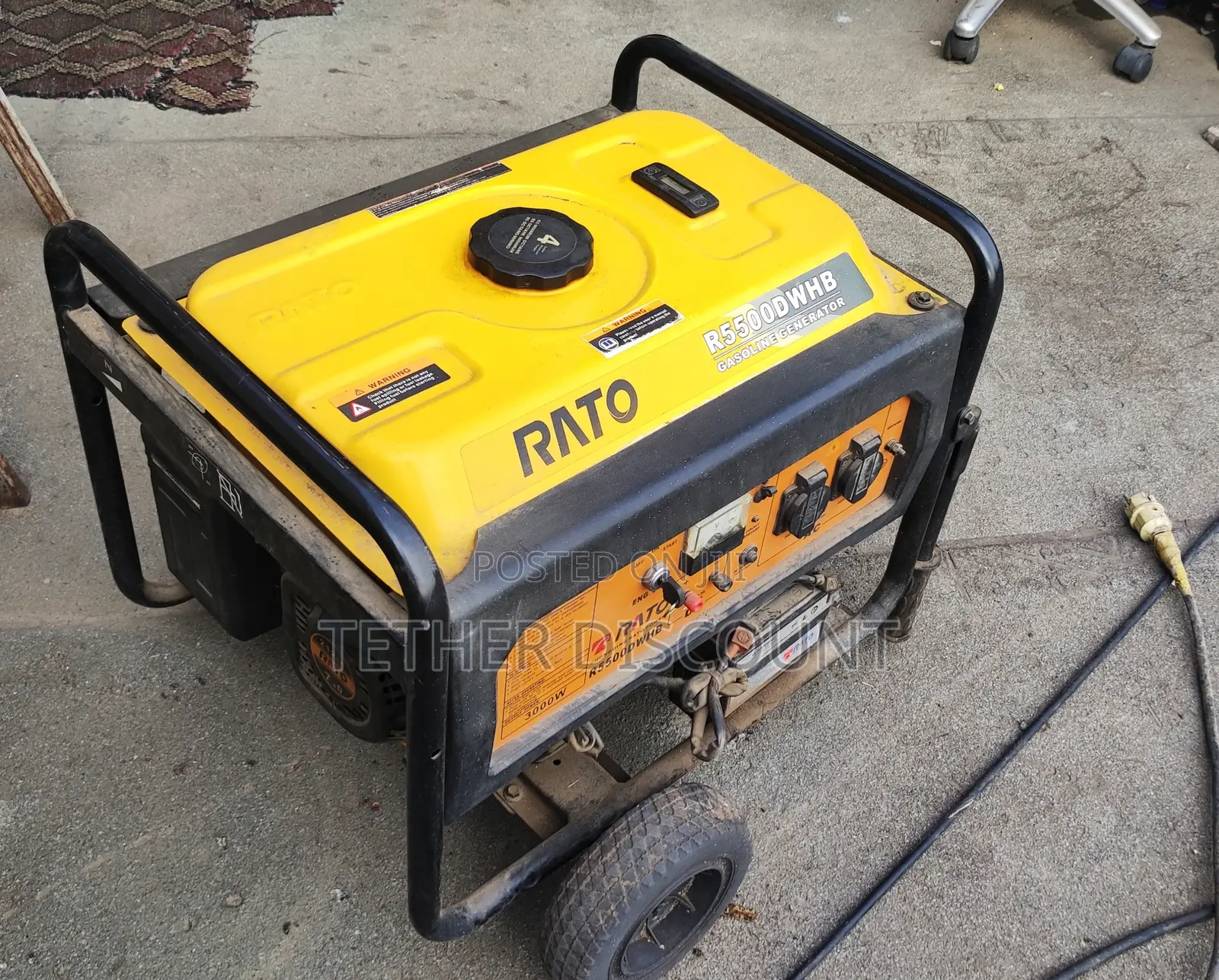 - Rato Gasoline Power Generator Slightly Used 3 Kw ጄኔሬተር በመጠኑ ያገለገለ