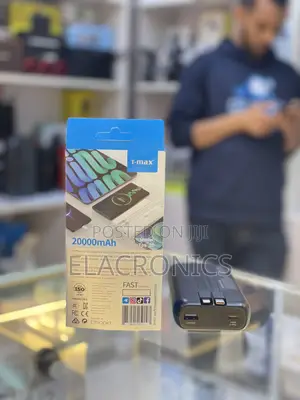 T-Max 20,000mah Fast Power Bank | Built-in Cables!