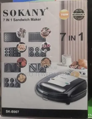 Sokany 7-in-1 Multifunctional Sandwich Maker Toaster - Waffle Maker
