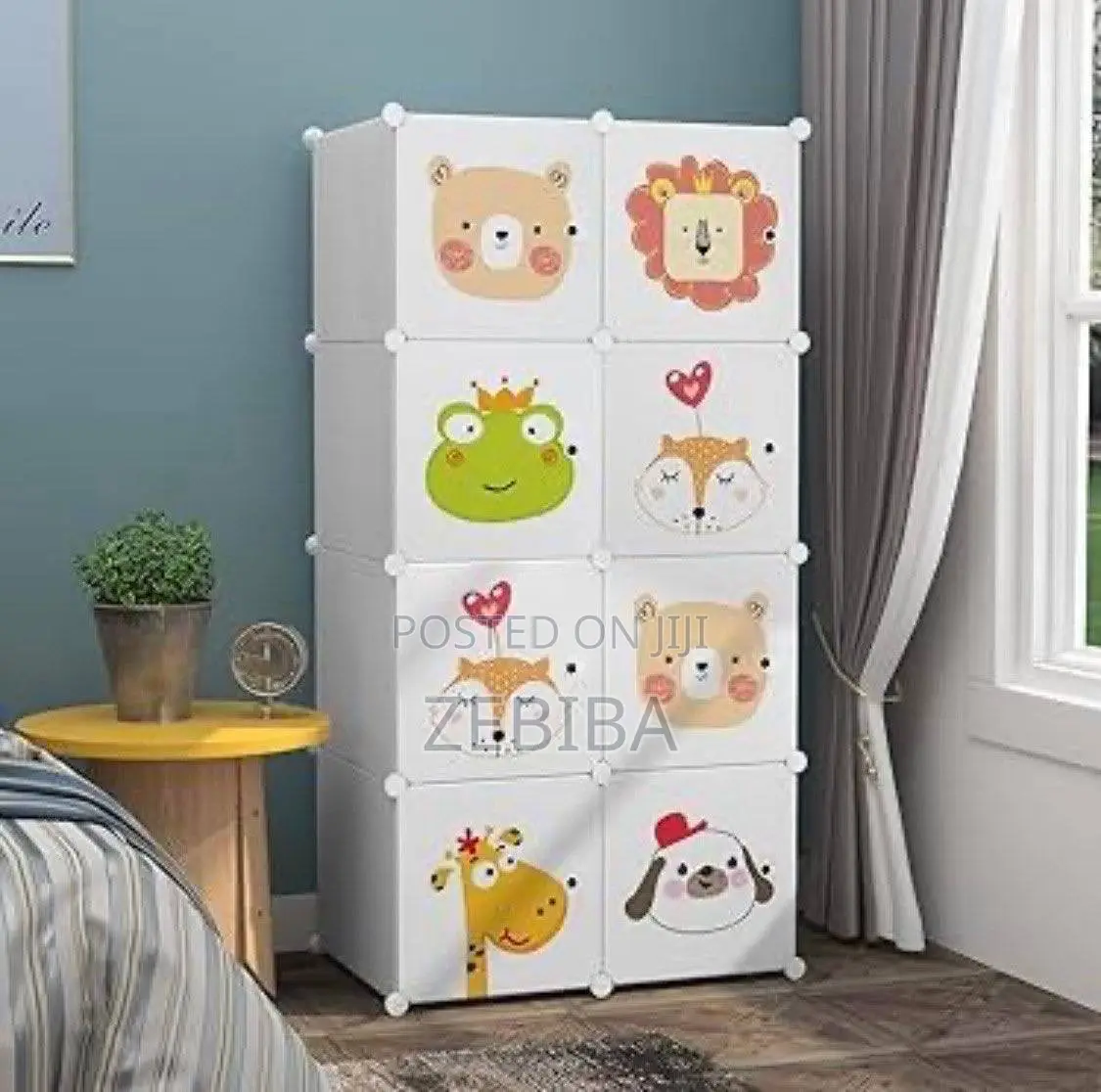 Modular Plastic Wardrobe For Children's Clothes,