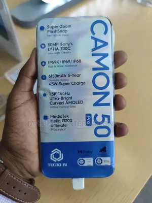 New Tecno Camon 50 Pro 256 GB Gray