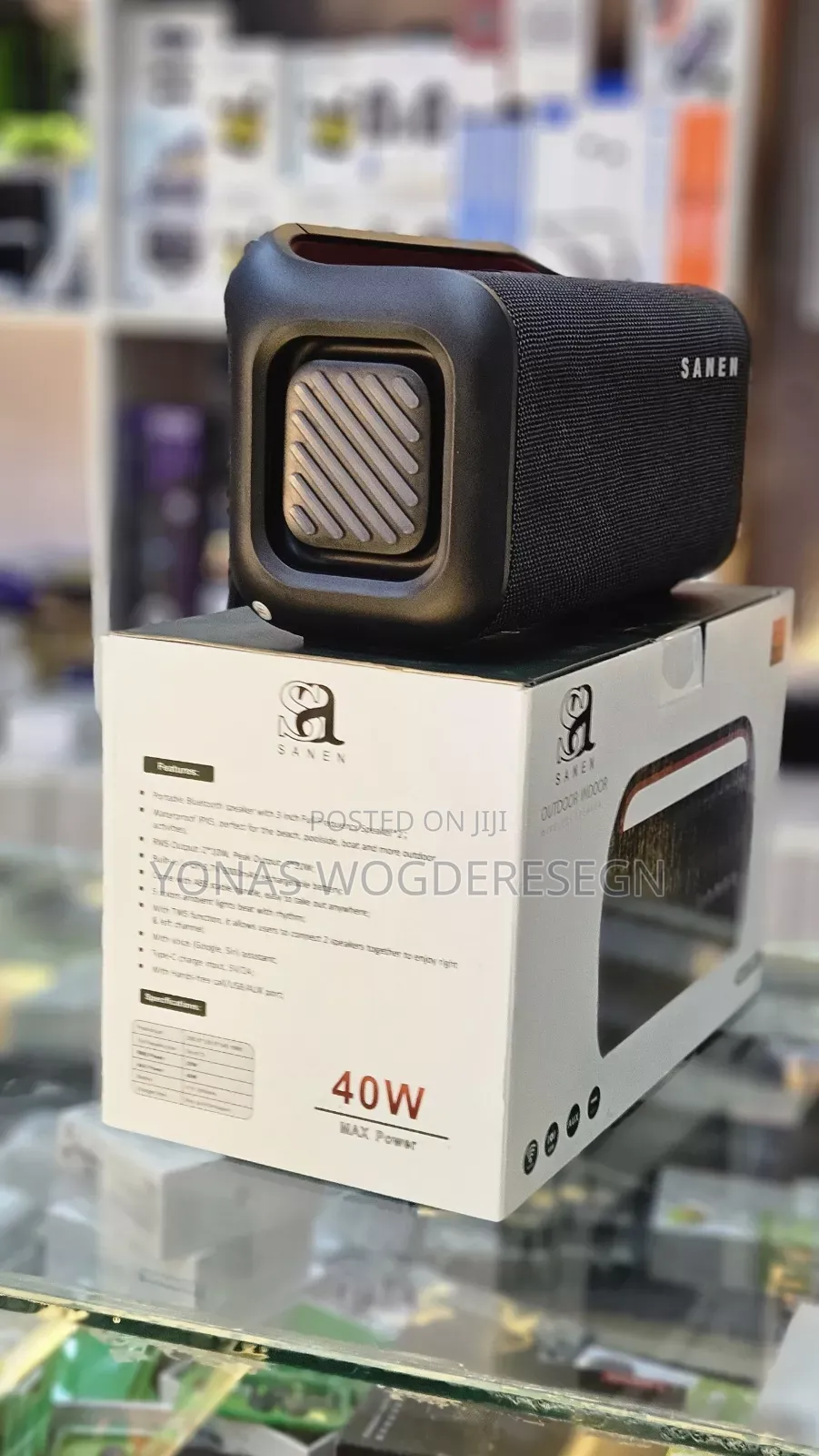 Sanen Portable Bluetooth Speaker – Deep Bass Wireless Sound System