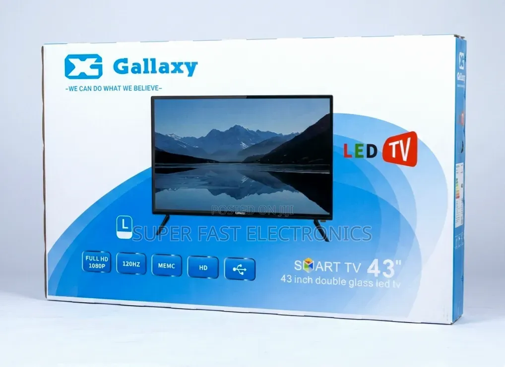 Gallaxy 43 Inch Tv Smart Led Tv Full Hd 1080p Double Glass Display