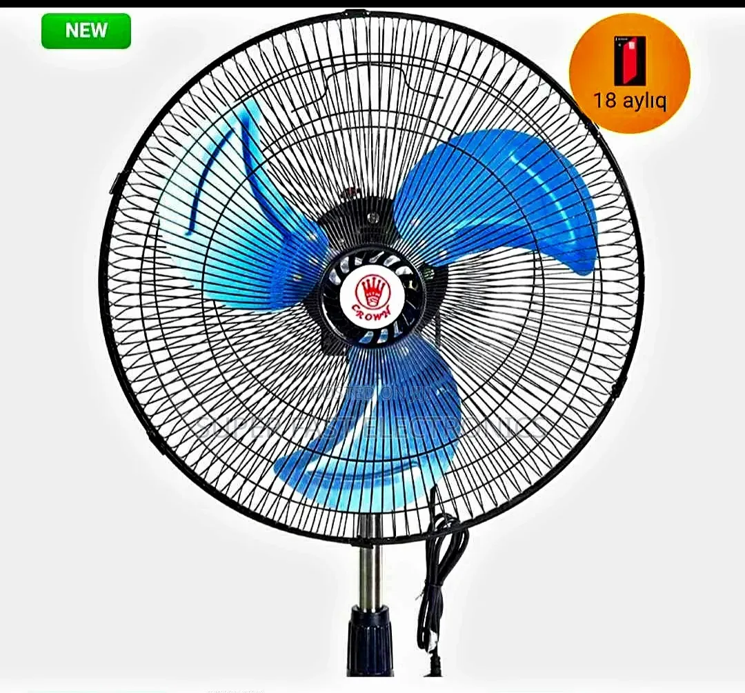 Crown Floor Fan High-Velocity Pedestal Fan – 3-Blade Industrial Streng
