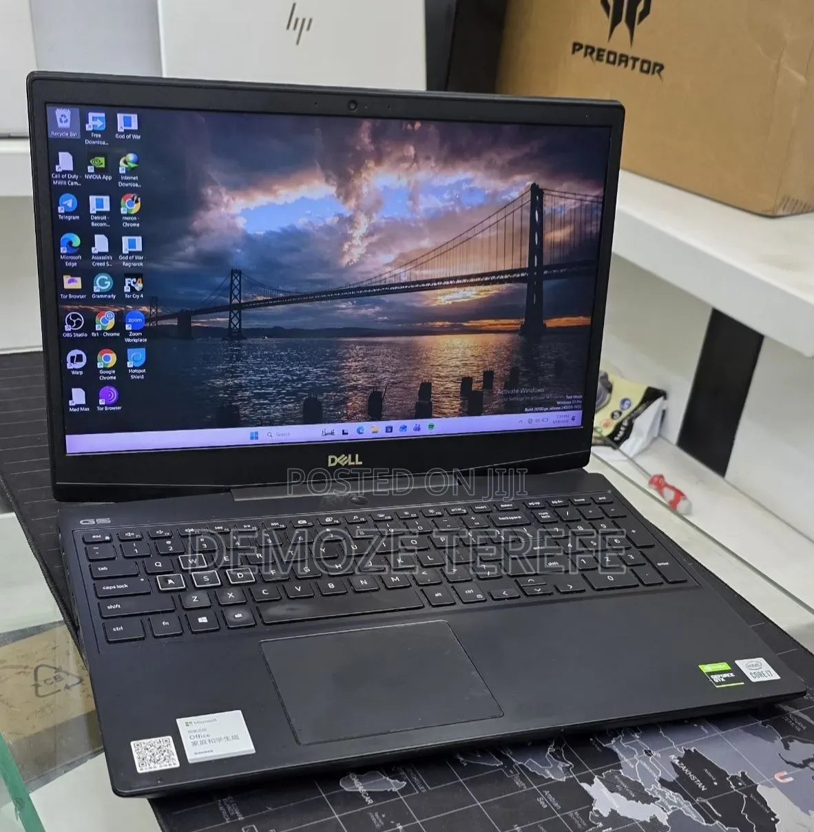 New Laptop Dell G15 5511 32GB Intel Core i7 SSD 512GB