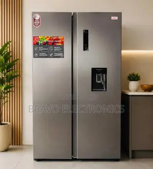 Akira 670l Side by Side Refrigerator With Water Dispenser
