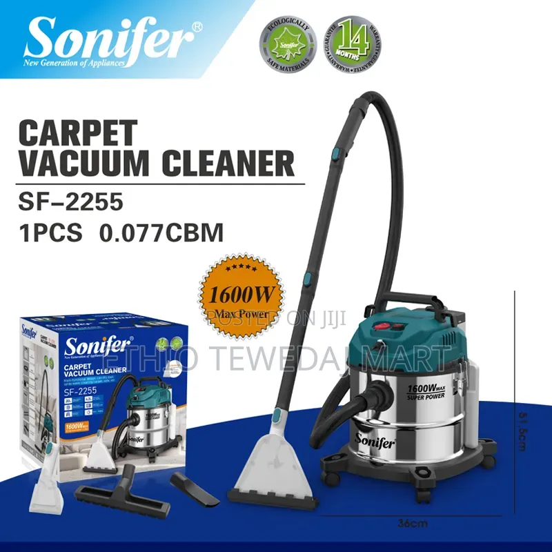 Sonifer Sf-2255 Carpet Vacuum Cleaner With A 20l Dust Capacity 1600w