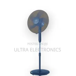 Philips 16-Inch Standing Fan in Dark Blue. Design: Features a 3-Lea