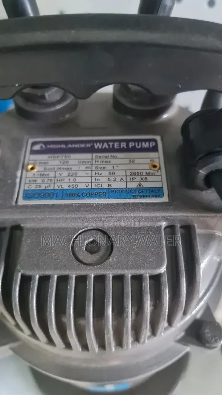 Highlander Submersible Pump 1hp