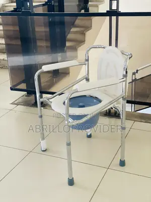 Mobile Commode Chair Toilet Bucket Safety