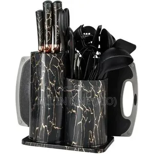 Silcone Kitchen Utensils Set ከፍተኛ ሙቀት የሚቋቋሙ 25set