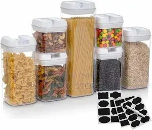 7 Pieces Food Storage Containers For Kitchen Organization የምግብ ማስቀመጫዎች