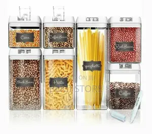 7 Pieces Food Storage Containers For Kitchen Organization የምግብ ማስቀመጫዎች