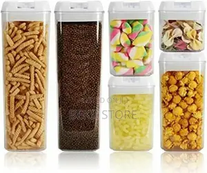 7 Pieces Food Storage Containers For Kitchen Organization የምግብ ማስቀመጫዎች