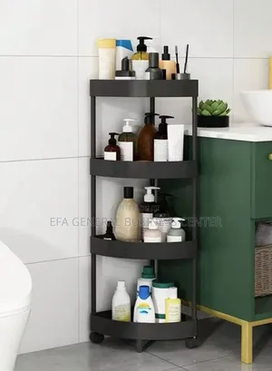 4 Tier Moveable Corner Storage Rack