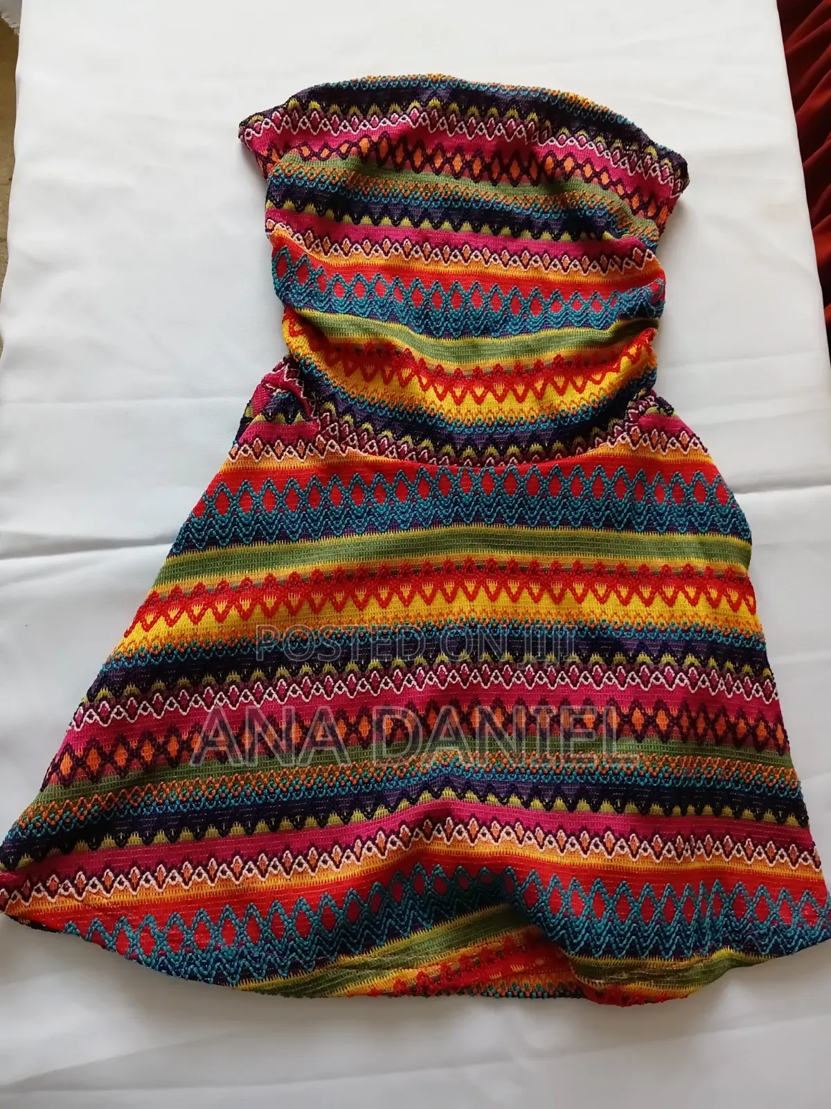 Womens Multi Colour Mini Dress