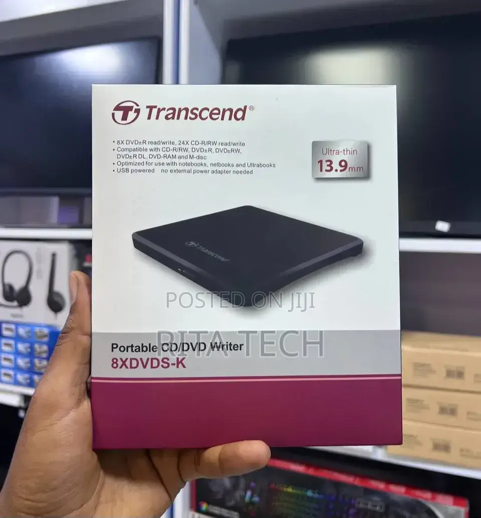 Transend Ultra-thin External Cd/Dvd Writer