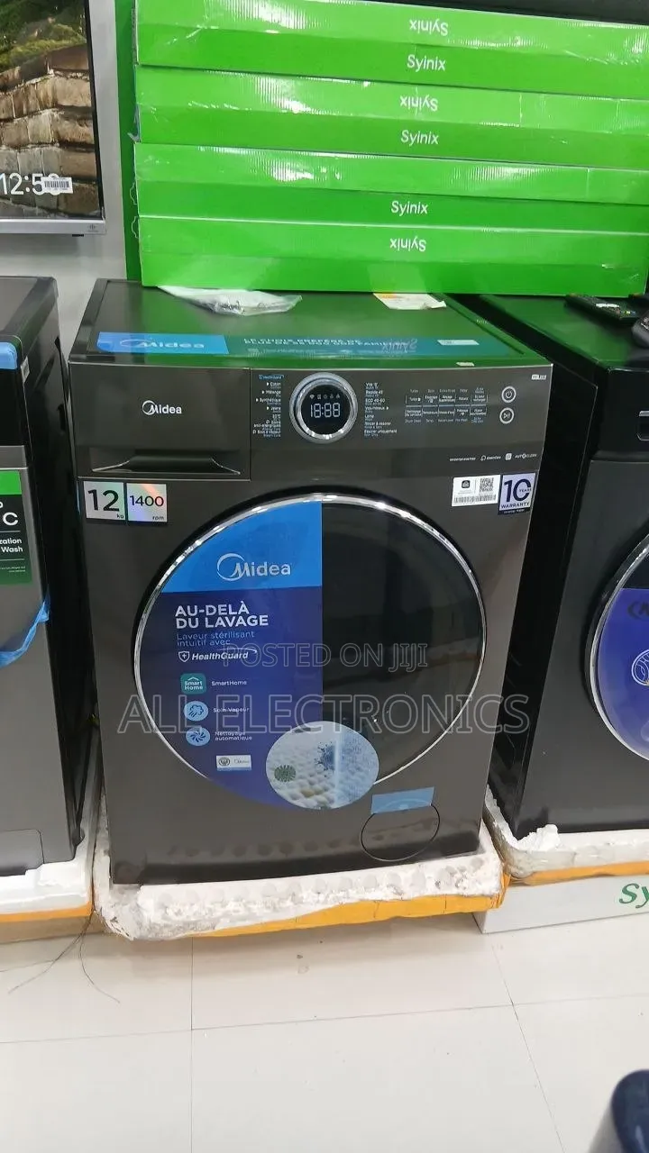 Midea 12"Kg አውቶማቲክ ማጠቢያ ማሽን