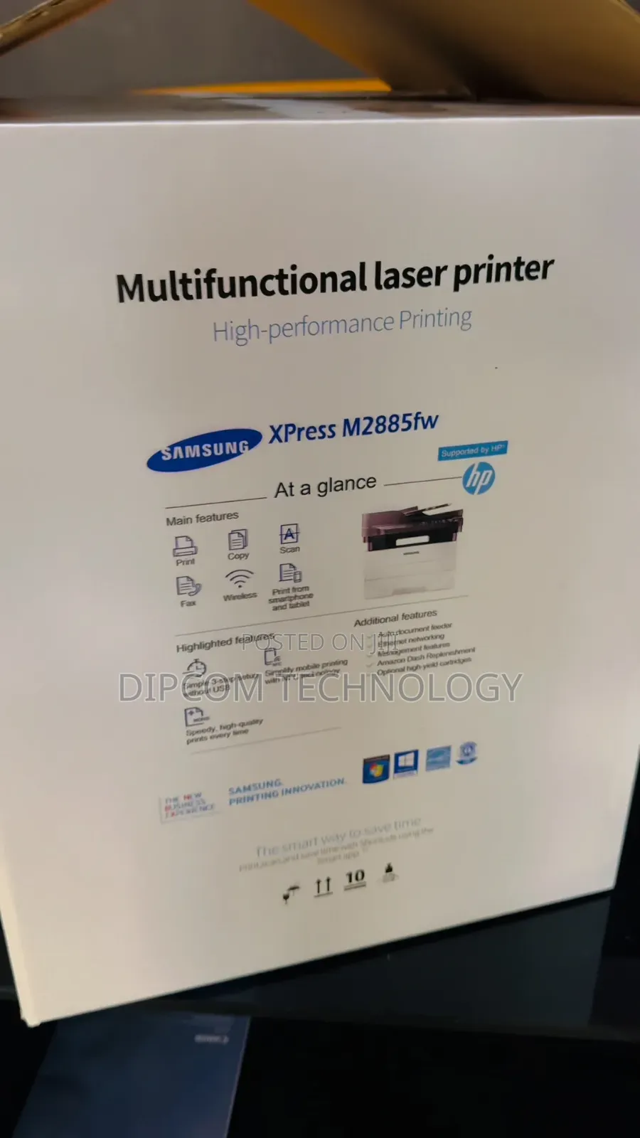 Samsung Xpres M2885fw Laser 4-in-1print/Scan/Copy/Fax Wifi NFC Print