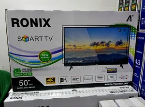 ​Ronix 50 Inch Tv Ultra Hd Smart Tv – Android 15 With Double Glass