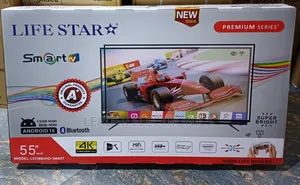Lifestar Tv 55" Smart Android Tv Uhd ( With Full Garrantiy )