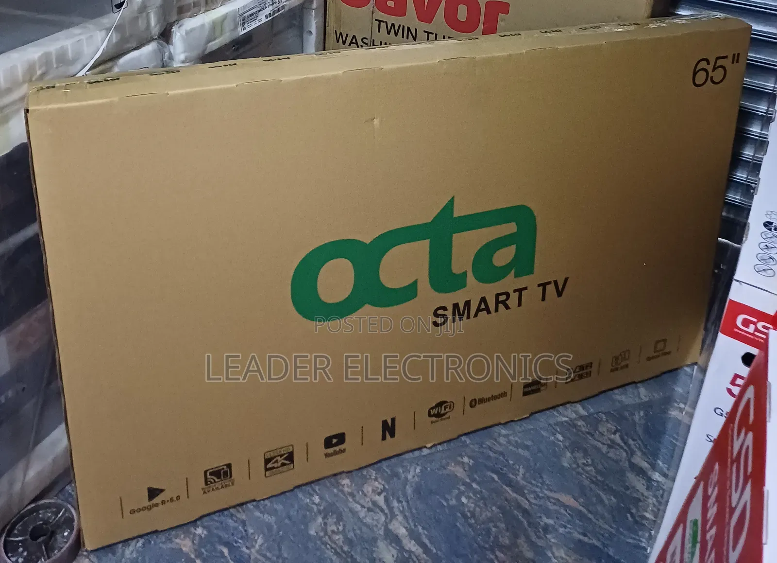 Octa Tv 65" Smart Android Tv – Frameless Uhd | Original ( 3 Year Wa