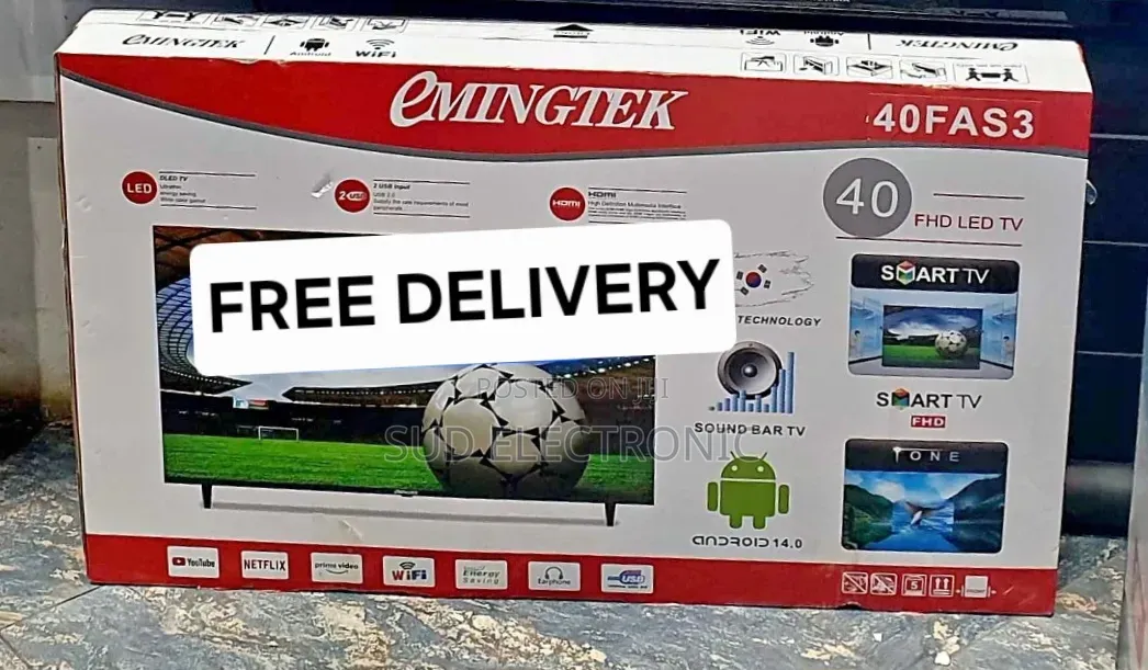 Emingtek 43" New 2025 Smart Tv