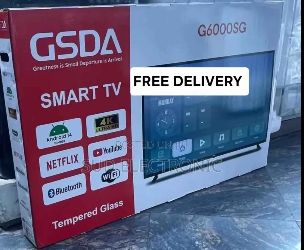 Gsda 60" Temperd Glass Smart Tv New 2025