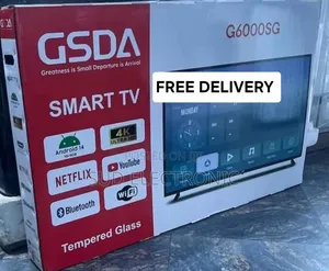 Gsda 60" Temperd Glass Smart Tv New 2025