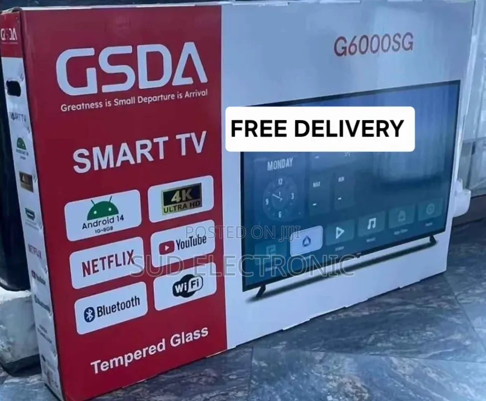 Gsda 60" Temperd Glass Smart Tv New 2025
