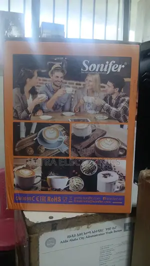 Sonifer Espresso Coffee Maker With a Stainless Steel and Black