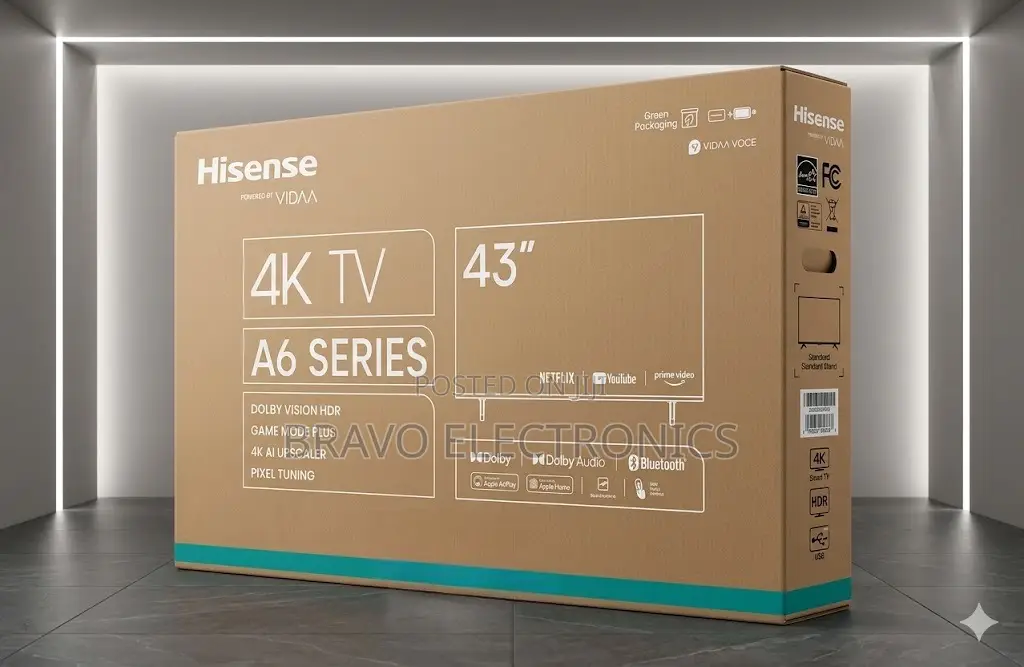 Hisense 43” Smart Tv | New Model | Clear Modern Entertainment