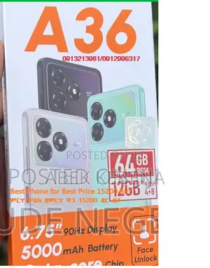 New ZTE Blade A36 64 GB Black
