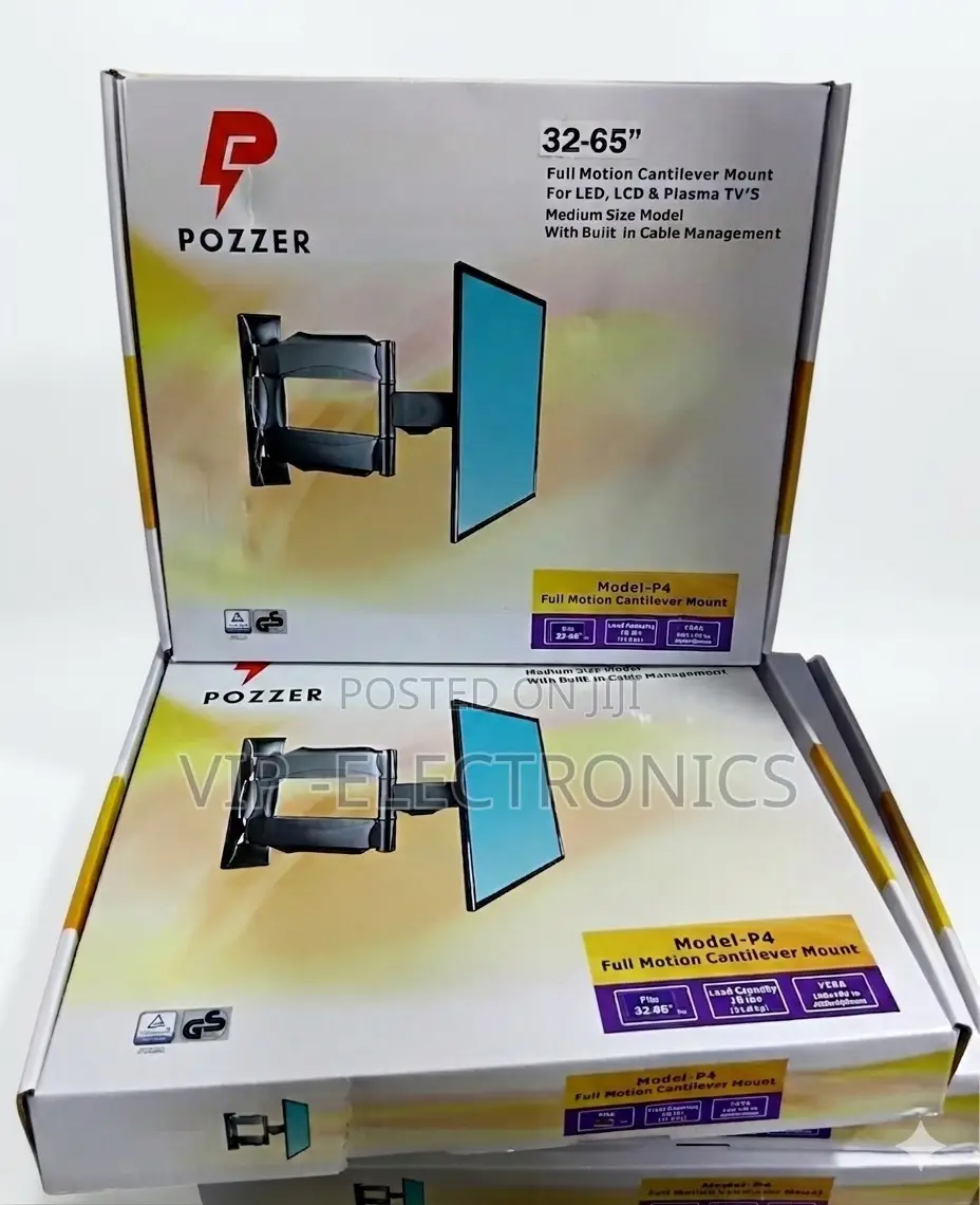 Pozzer Full Motion Cantilever Tv Wall Mount for 32"-65" Screens